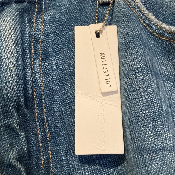 Women’s KanCan High Rice Split Hem Straight Jeans - Picture 5 of 7